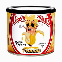 Dee's Nuts Banana Pudding Peanuts 10 oz Can