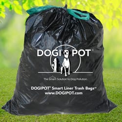 DogiPot Smart Liner Trash Bags 15 gal Trash Bags Drawstring 50 pk