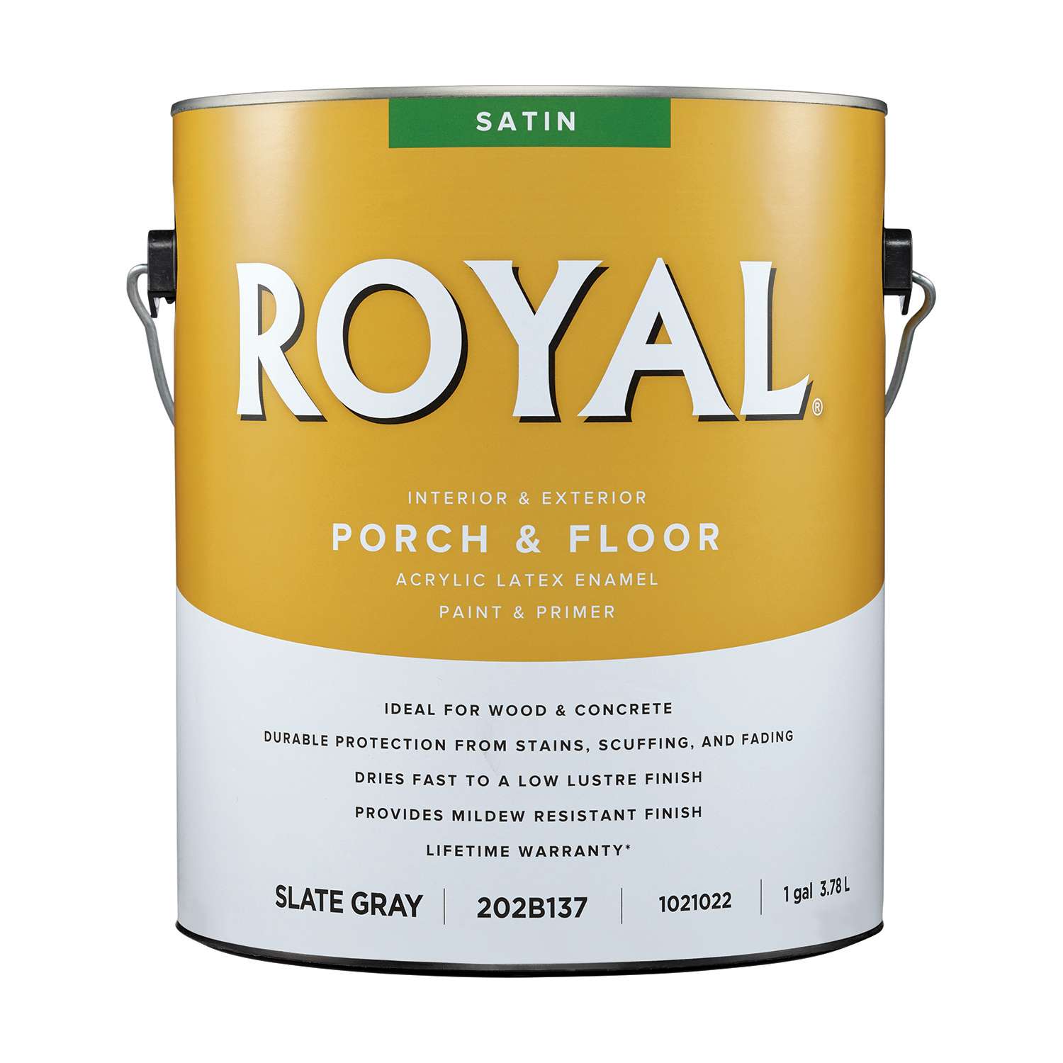 Royal Satin Slate Gray Porch and Floor Paint+Primer 1 gal Ace Hardware
