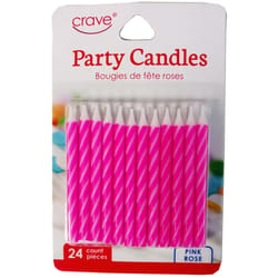 Crave Pink Birthday Candles