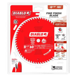 Diablo 8-1/2 in. D X 5/8 in. TiCo Hi-Density Carbide Miter Saw Blade 60 teeth 1 pk