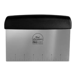 Fat Daddio's ProSeries Silver Plastic/Stainless Steel Bench and Dough Scraper