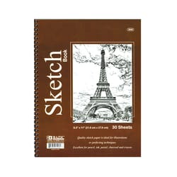 Bazic Products 8-1/2 in. W X 11 in. L Sketch Pad 30 sheet