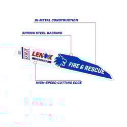 Lenox DEMOWOLF 9 in. Bi-Metal Reciprocating Saw Blade 10 TPI 2 pk