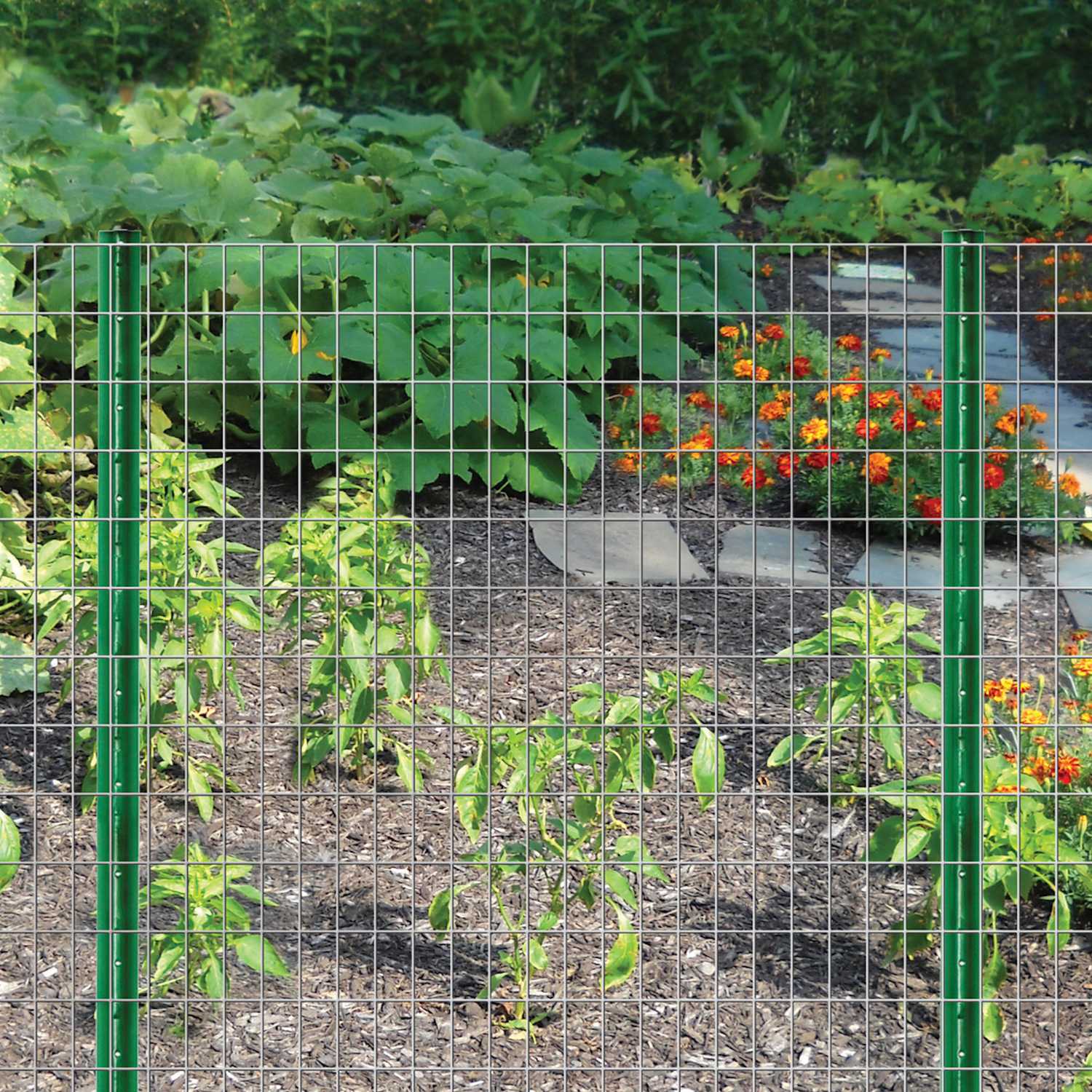 Garden Zone 48 in. H x 50 ft. L Steel Garden Fence Silver - Ace Hardware