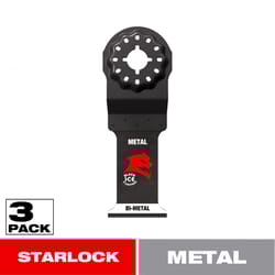 Diablo Starlock 1-1/4 in. W Bi-Metal Curved Contact Edge Oscillating Blade Metal 3 pk