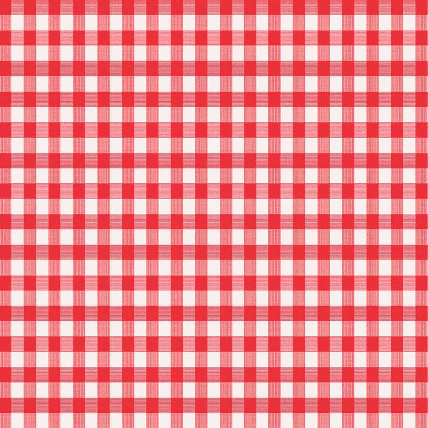 Magic Cover Red/White Checkered Vinyl Disposable Tablecloth 54 in. 54