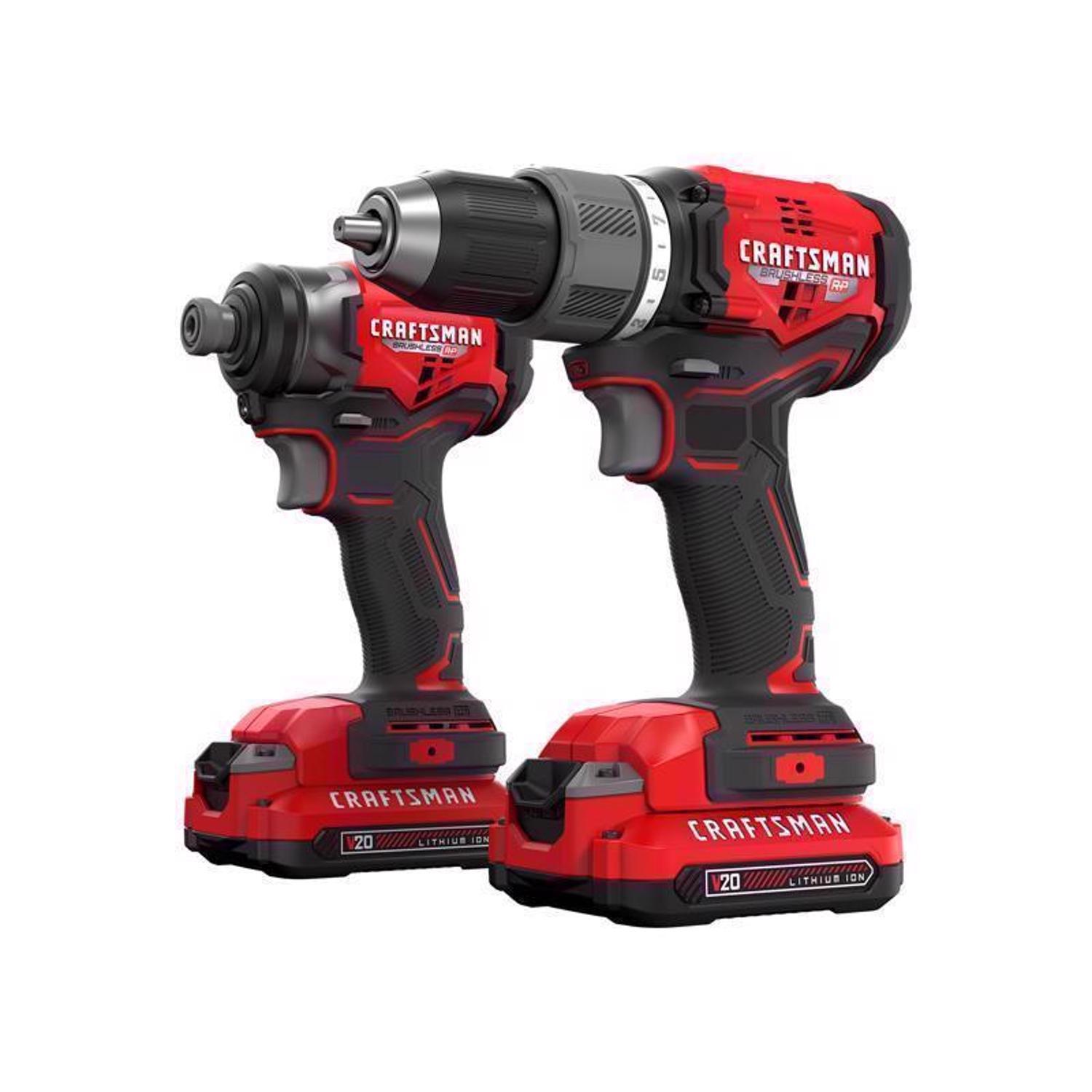 Craftsman V20 BRUSHLESS RP Cordless 2 Tool Combo Kit Mfr CMCK211C2 Ace Hardware