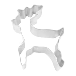 R&M International Corp Reindeer 4 in. W X 6 in. L Cookie Cutter Silver 1 pc