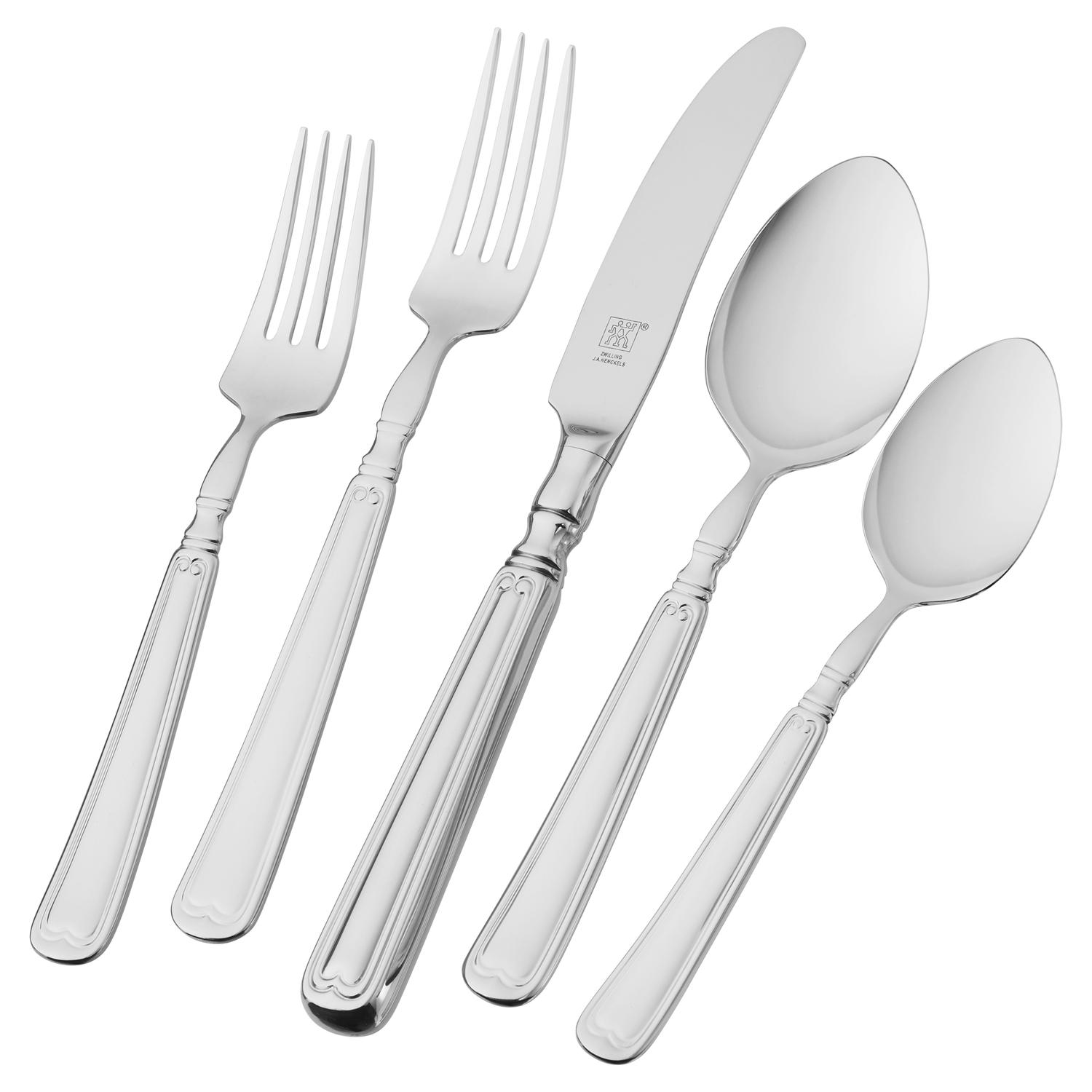 Zwilling J.A Henckels Silver Stainless Steel Flatware Set Sansujyuku sansujyuku.com