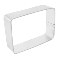 R&M International Corp International Corp 4 in. L Rectangle Cookie Cutter Silver 1 pc