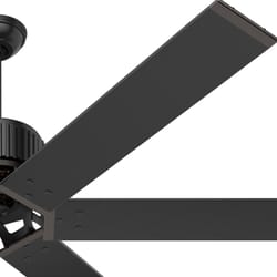 Hunter Industrial 72 in. Matte Black Black Indoor and Outdoor Ceiling Fan
