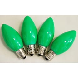Celebrations Incandescent C9 Green 4 ct Replacement Christmas Light Bulbs