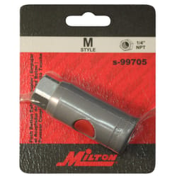 Milton Safety Coupler 1/4 in. 1 pc