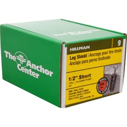 Hillman 1/2 in. D X 2 in. Short in. L Zinc Round Head Ribbed Anchor 10 pk