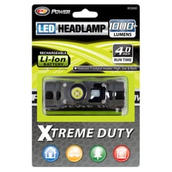 PT Power 1000 lm Black LED Head Lamp 18650 Battery