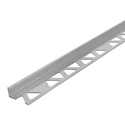 M-D BUILDING PRODUCTS 0.44 in. H X 1.125 in. W X 96 in. L Prefinished Mill Aluminum Tile Edge