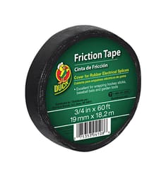 Duck 3/4 in. W X 60 ft. L Black Cotton Cloth Friction Tape