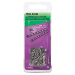 HILLMAN 18 Ga. X 1-1/4 in. L Bright Steel Brad Nails 1 pk 1.75 oz