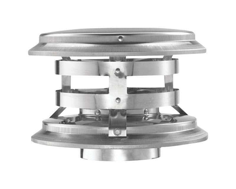 DuraVent 3 in. D Galvanized/Stainless Steel Twist Lock Termination Cap Sansujyuku sansujyuku.com