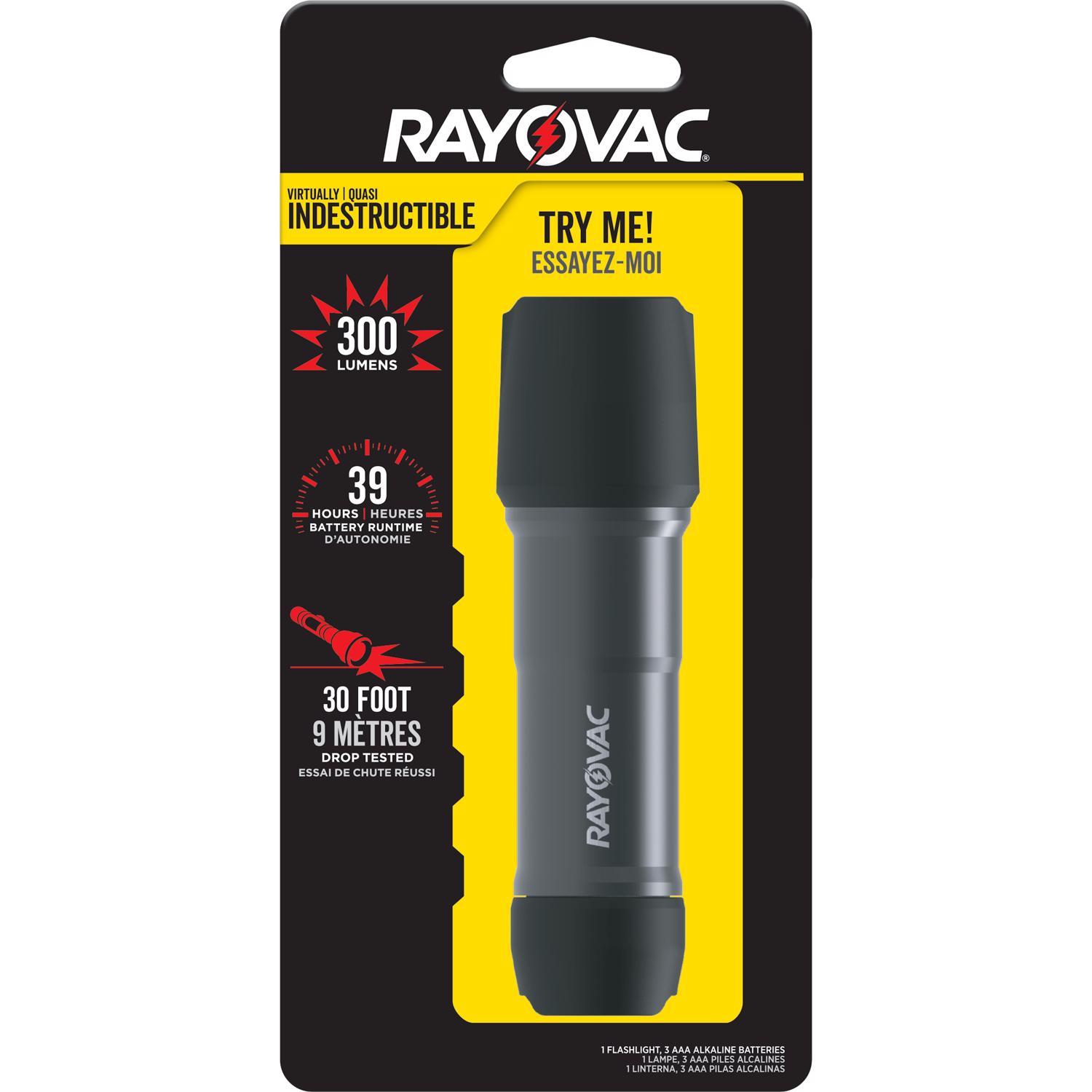 Photos - Torch Rayovac Workhorse Pro 300 lm Black LED Flashlight AAA Battery ROVDIY3AAA1 