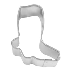 R&M International Corp International Corp 2 in. L Mini Cowboy Boot Cookie Cutter Silver 1 pc