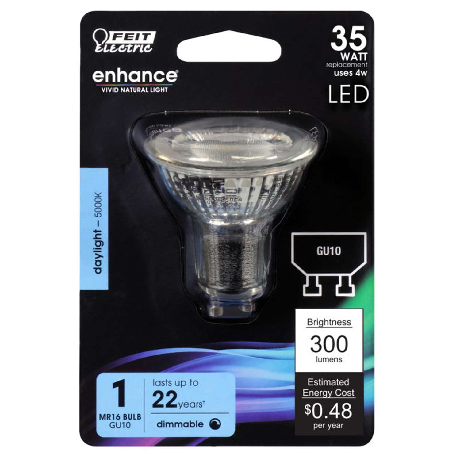 Feit Electric Enhance MR16 GU10 LED Bulb Daylight 35 Watt Equivalence 1