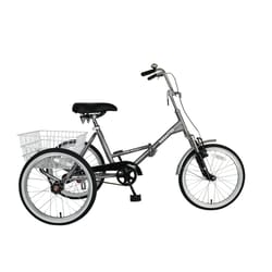 Mantis Unisex 20 in. D Folding Tricycle Silver