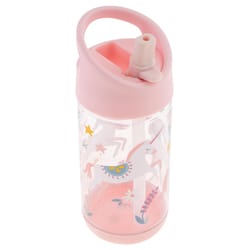 Stephen Joseph Flip Top 12 oz Pink BPA Free Unicorn Kids Water Bottle