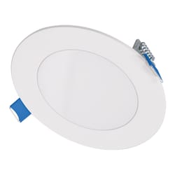 Halo HLB Lite Matte White 4 in. W LED Smart-Enabled Canless Recessed Downlight 10.1 W