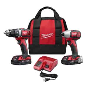 Milwaukee  M18  Cordless  2 tool Drill/Driver and Impact Driver Combo Kit  18 volt 