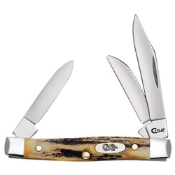 Case Natural Stainless Steel 3 in. Small Stockman Knife