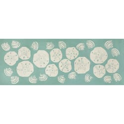 Liora Manne Frontporch 2 ft. W X 5 ft. L Blue Novelty Polyester Runner Rug