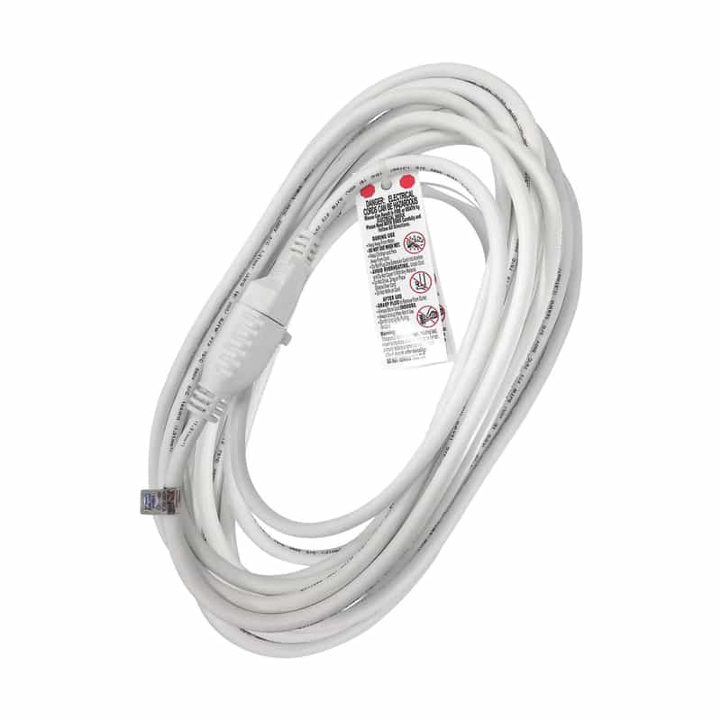 Ace Indoor and Outdoor 25 ft. L White Extension Cord 16/3 SJTWA Ace