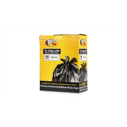 Ruffies Pro 33 gal Trash Bags Wing Ties 60 pk