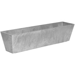 Novelty ArtStone 6.8 in. H X 29 in. W X 6.5 in. D Resin Ella Window Box Gray