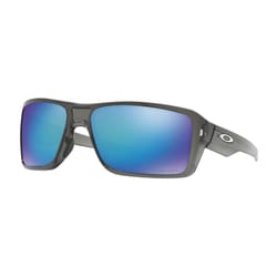 Oakley Double Edge Unisex Gray Smoke Frame Blue Lens Polarized Sunglasses