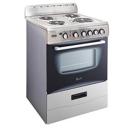 Avanti 2.6 cu ft Black/Silver Electric Range 900 W