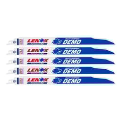 Lenox DEMOWOLF 12 in. Bi-Metal WAVE EDGE Reciprocating Saw Blade 10 TPI 5 pk
