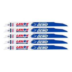 Lenox DEMOWOLF 12 in. Bi-Metal WAVE EDGE Reciprocating Saw Blade 10 TPI 5 pk