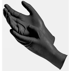 Great Stuff TentaGrip Nitrile Disposable Gloves S/M Black Powder Free 10 pair