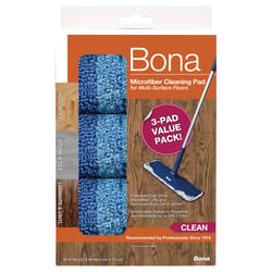 Bona 5.12 in. W X 18.31 in. L Cleaning Microfiber Mop Pad 3 pk