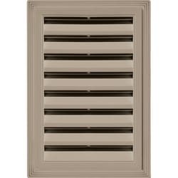 Builders Edge 12 in. W X 18 in. L Clay Copolymer Gable Vent