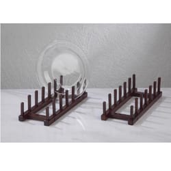 Tripar 6 in. Wood Plate Stand