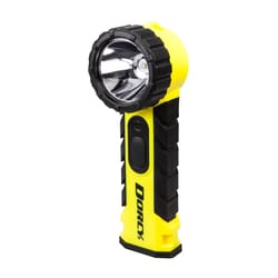 Dorcy 190 lm Yellow LED Right Angle Flashlight AA Battery