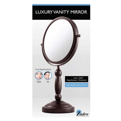 Zadro 1X/5X Magnification Swivel Dual-Sided Vanity Mirror in Acrylic