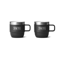 YETI Rambler 6 oz Espresso Black BPA Free Insulated Mug