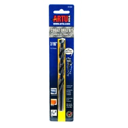 ARTU 7/16 in. X 5-5/8 in. L Cobalt Drill Bit Straight Shank 1 pc