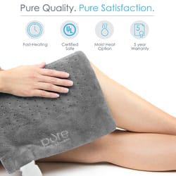 Pure Enrichment PureRelief Heating Pad 4 settings Gray 12 in. W X 24 in. L