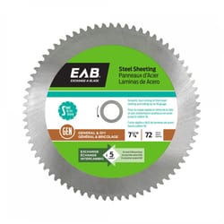 Exchange-A-Blade 7-1/4 in. D X 5/8 in. Sheeting Steel Saw Blade 72 teeth 1 pk